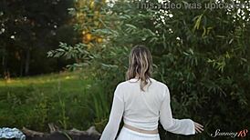 Teen Temptress Alice Flore Adds Subtle Thrill To Her Camping Day With Gentle Fingering