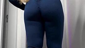 Latina In Super Tight Leggings