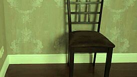 cute sexy blonde has her hairy pussy spanked while masturbating in lingerie