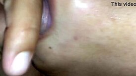 she kept cumming hard in her tight shaved pussy during creampie session