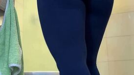 Latina In Super Tight Leggings