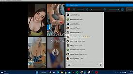 These blonde whores with big tits and asses strip naked to moan and fuck horny on instagram