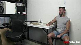 Interrogating Convict's Ass In Hardcore Gay Prison Fucking