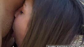 brunette big-ass latina in police uniform deepthroats on the border, mofos style