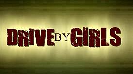 Girl undresses in car heading to public gangbang orgy