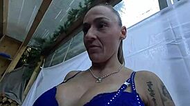 Laura Hot's Rough First Blowjob In Sauna