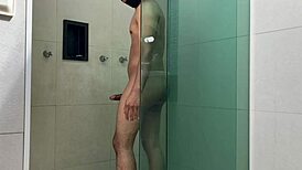 Young Guy Surprises Me On All Fours In The Shower