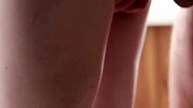 Long Leg Redhead Enjoys Close Encounter With Petite Partner