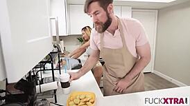 little barista mina luxx gets banged in group 😏