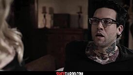 Peeping tom catches Kenna James in a taboo reality moment with bent over doggystyle