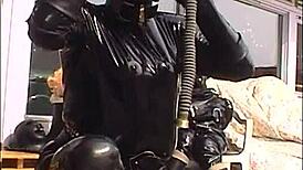 Horny Rubber Babe In XXL Action!