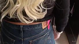 I am wearing sexy shorts with tan lines