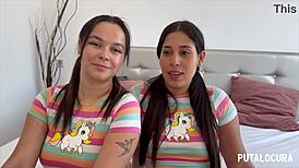 Two Colombian Beauties Swallow Torbe's Cum!