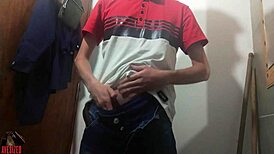 Yes, I'm At Work's Bathroom Masturbating Again For Great Cumshot