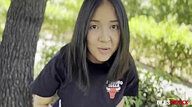 Casting a Virgin Teen 18+ with Hairless Shaved Pussy and Bareback