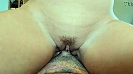 Latina stepmom Vivianne rides hard in vacation sex