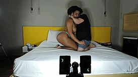 behind the scenes with brunette sophie stephan and her big ass