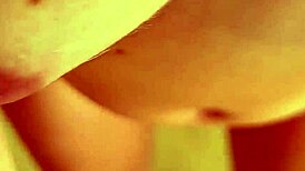 I cum on the tits of a petite pregnant 18+ in blowjob cumshot