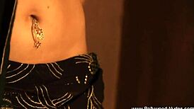Beautiful Indian woman seduces with her dance