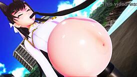 Femdom Mistress Inflates Submissive Girl Like a Balloon in Bizarre Fetish Scene