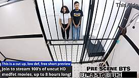 michelle anderson bent over for doctor in latex backstage