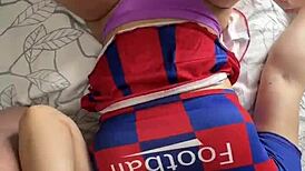 Hot Cheerleader with BIG ASS FUCKS Two Cocks