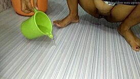 British Indian MILF Pisses in Toilet Compilation for New Year