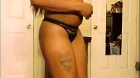 rdx jumping in g string thong panties