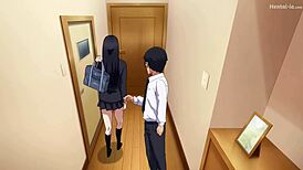 colegiala termina follando con otaku 1 2