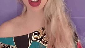 goddess mistress in domination fetish session 😈