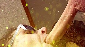 sensual sexy deep throat on 8 uncut cock