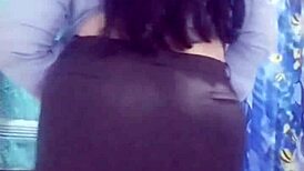 Mexican Secretary Reveals Her Fat Ass and Tits in Laundry Room Passion