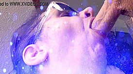 sensual sexy deep throat on 8 uncut cock