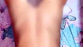 Latina girlfriend bent over for doggystyle creampie