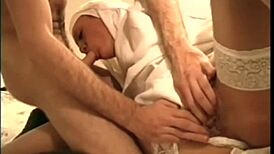 In this mature European film, the blonde engages in anal activities with blowjob and assfucking.