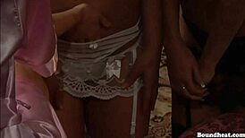 Naughty Lesbian Slave Gets Whipped And Spanked By Mistress