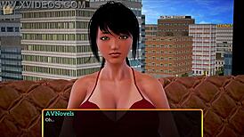 My New Family 334: Brunette with Big Ass and Tits Takes Monster Cock