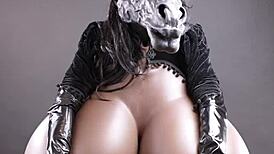 Big furry fetish with huge ass and tits