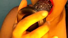 horny colombian playing with her dildo in a m shower maquinasperfectas