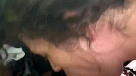 Streetwalker rides in truck before outdoor encounter