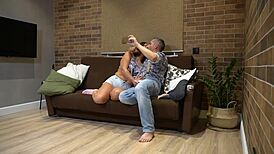 Damn! Mature stepmom gets face fucked like a cheating whore!