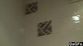 Intense Blonde Masturbation and Blowjob in Hot Bath Cumshot