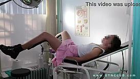 Patient Experiences Hard Orgasm During Gyno Exam in Hospital!