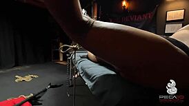 Latina slut tied and sodomized by master, fucked by apprentice