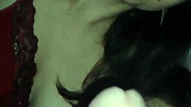 Debora prado gives deep blowjob to her friend at night