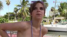 Lovely Teens Threesome Outdoors