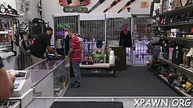 the dilettante opens her pussy for rough fucking.