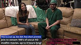 the procedure unfolds with doctor tampa and doctor aria nicole examining the patient in a hospital room. intriguing details from behind the scenes in florida.