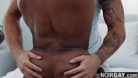 Does this white hunk fuck his black ex-boyfriend's ass hard?
