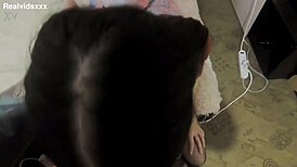 She came hard from his eager tongue on her shaved pussy, but the pounding fuck and creampie pushed her over again